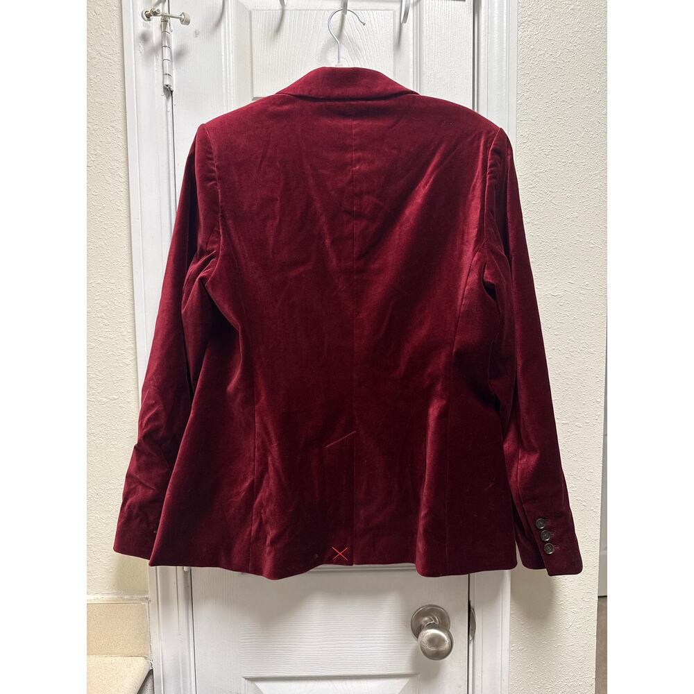 Boden Womens Red Velvet Marylebone Matching Suit Set Size 10 Holiday Preppy - Picture 3 of 10